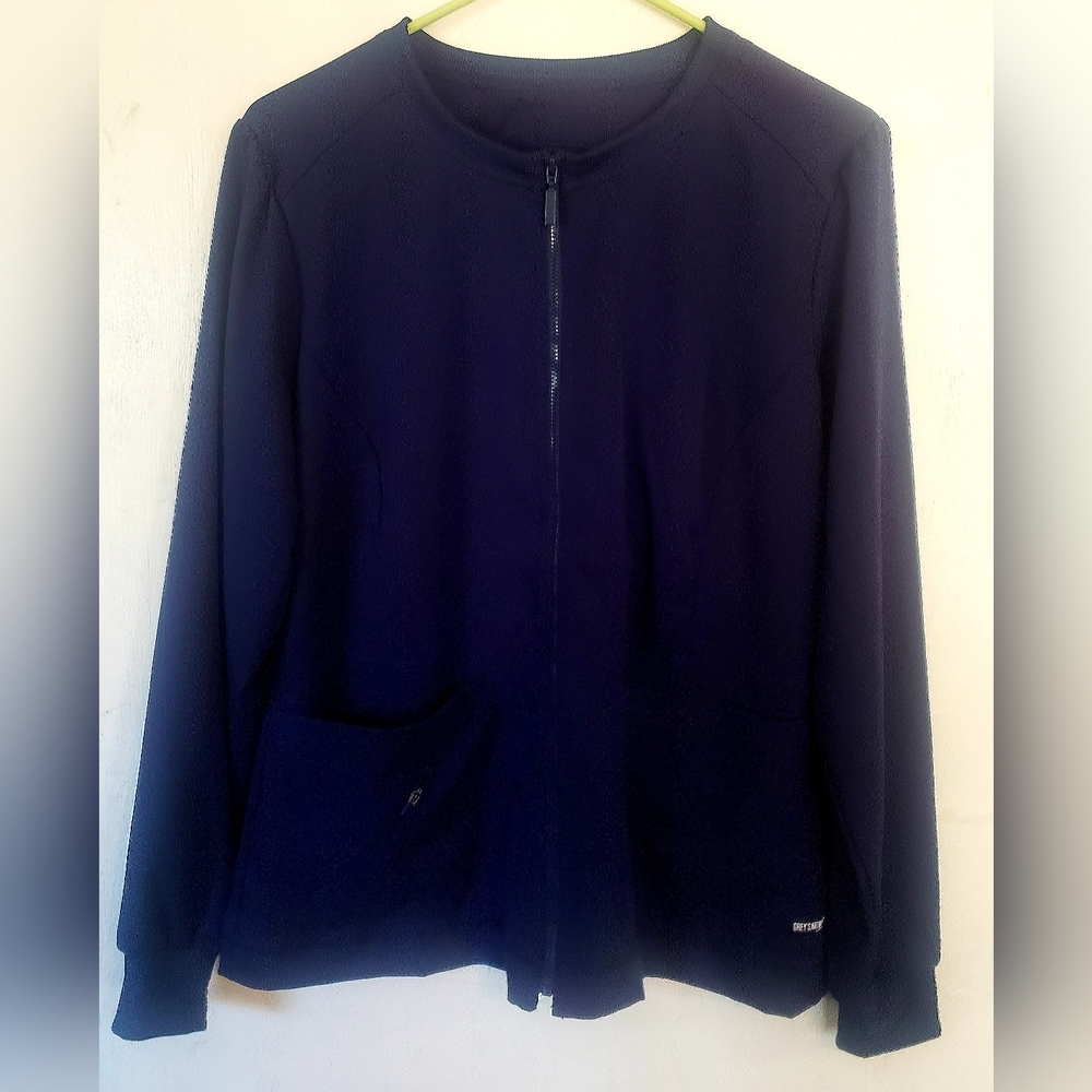 Grey's Anatomy Millie 3-Pocket Zip Front Warm Up Jacket